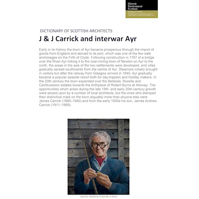 Front cover of J & J Carrick and interwar Ayr essay