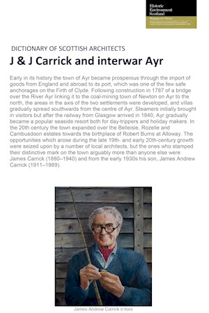 Front cover of J & J Carrick and interwar Ayr essay