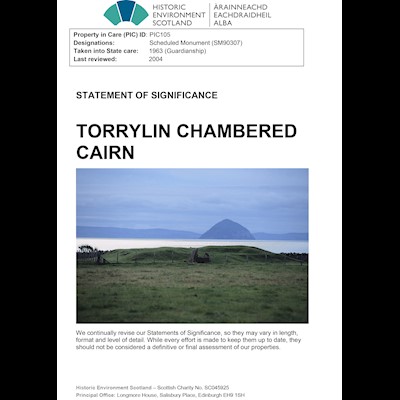 Front cover Torrylin Cairn - Statement of Significance.