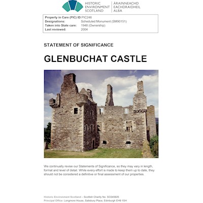 Front cover of Glenbuchat Castle Statement of Significance
