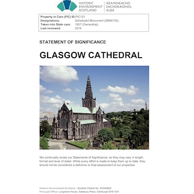 Front cover of Glasgow Cathedral Statement of Significance