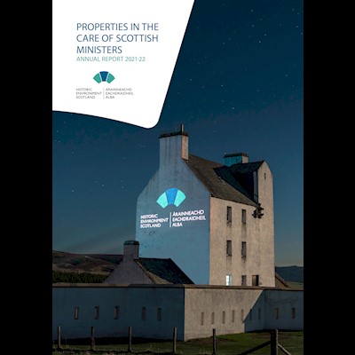  Front cover of Properties in the Care of Scottish Ministers Annual Report 2021-22