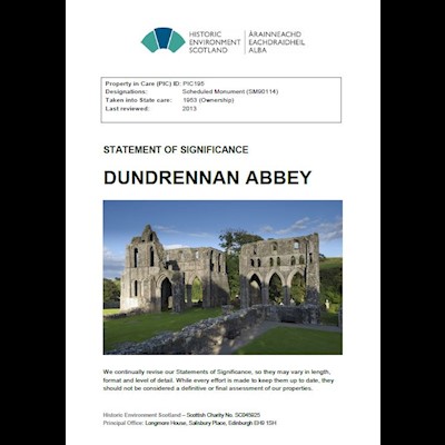 Front cover of Dundrennan Abbey Statement of Significance