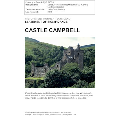 Front cover of Castle Campbell Statement of Significance