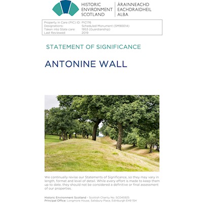 Cover for Antonine Wall Statements of Significance