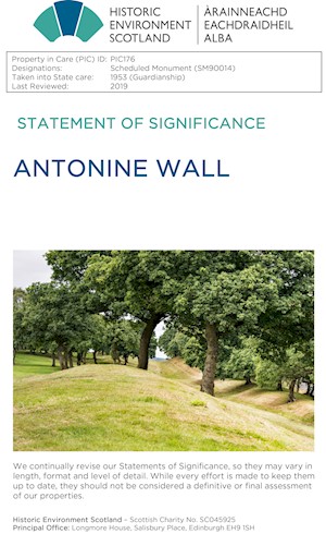 Cover for Antonine Wall Statements of Significance