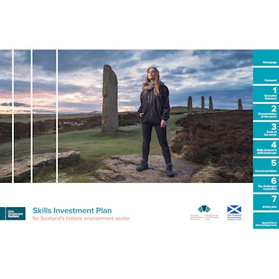 Front cover of Skills Investment Plan for Scotland's Historic Environment Sector