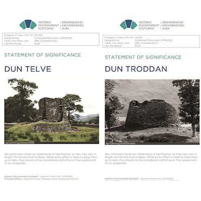 Front cover of Dun Telve and Dun Troddan Statements of Significance