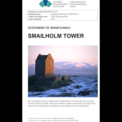 Front cover of Smailholm Tower Statement of Significance