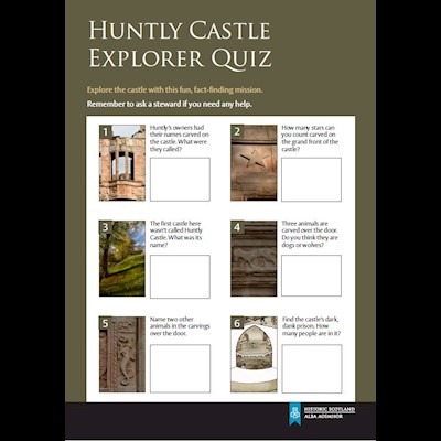 Cover of Huntley Castle Explorer Quiz