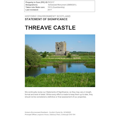 Front cover of Threave Castle Statement of Significance