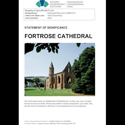 Front cover of Fortrose Cathedral Statement of Significance