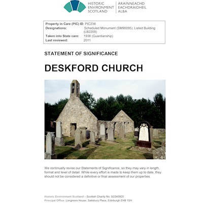 Front cover of Deskford Church Statement of Significance