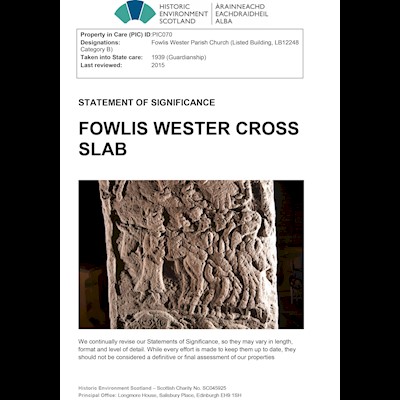 Front cover of Fowlis Wester Cross Slab Statement of Significance