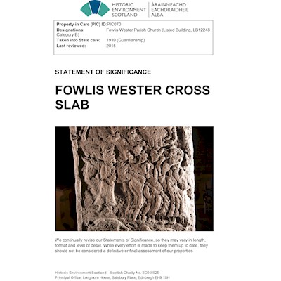 Front cover of Fowlis Wester Cross Slab Statement of Significance