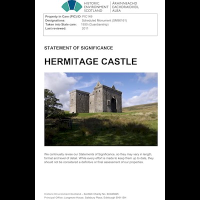 Front cover of Hermitage Castle Statement of Significance