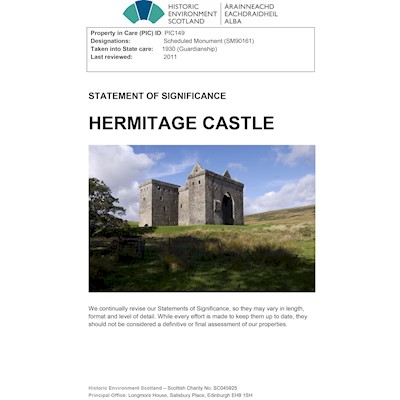Front cover of Hermitage Castle Statement of Significance