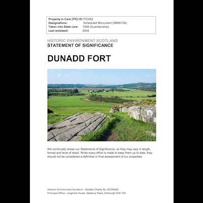 Dunadd Fort - Statement of Significance