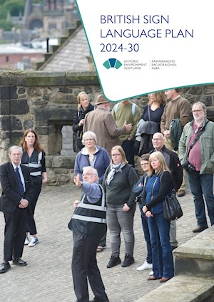 Front cover of British Sign Language Plan 2024-30