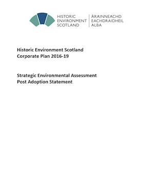 Corporate Plan 2016-19 Strategic Environmental Assessment Post Adoption Statement