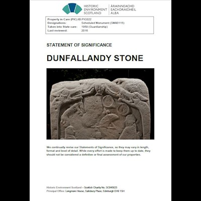 Front cover of Dunfallandy Stone Statement of Significance