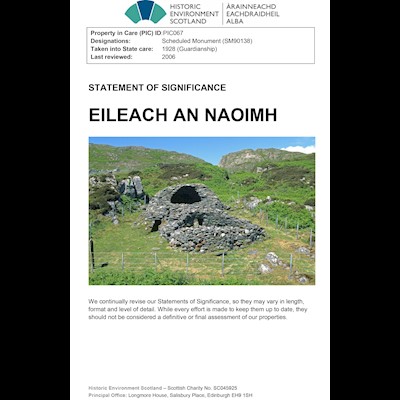 Front cover of Eileach and Naoimh Statement of Significance