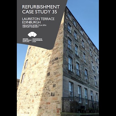 Cover page with a photo of a traditional tenement building on it