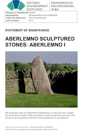 Front cover of Aberlemno Sculptured Stones I Statement of Significance 