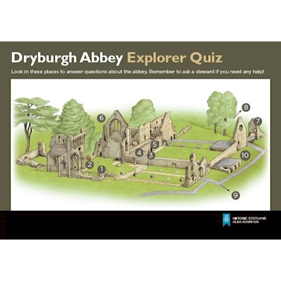 cover of dryburgh abbey explorer quiz