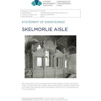 Front cover of Skelmorlie Aisle Statement of Significance