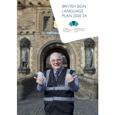 Front cover of British Sign Language Plan 2020-24
