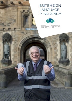 Front cover of British Sign Language Plan 2020-24