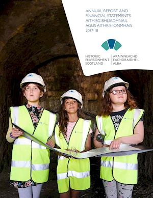 Front cover of the HES Annual Report 2017-18