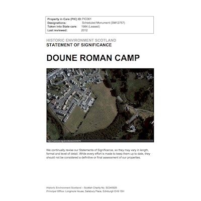 Doune Roman Camp - Statement of Significance