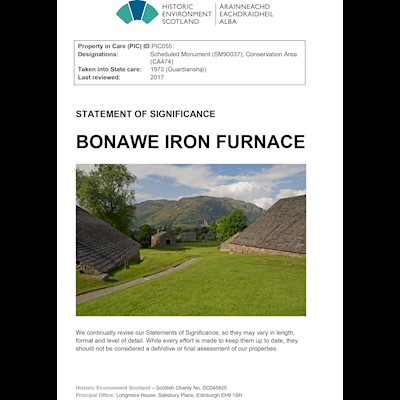 Front cover of Bonawe Iron Furnace Statement of Significance