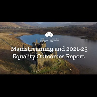 First slide of Mainstreaming and 2021-25 Equality Outcomes Report