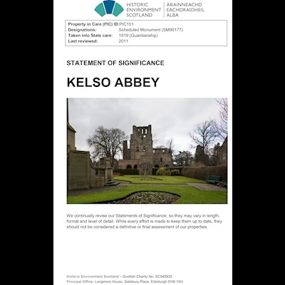 Front cover of Kelso Abbey Statement of Significance