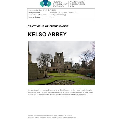 Front cover of Kelso Abbey Statement of Significance