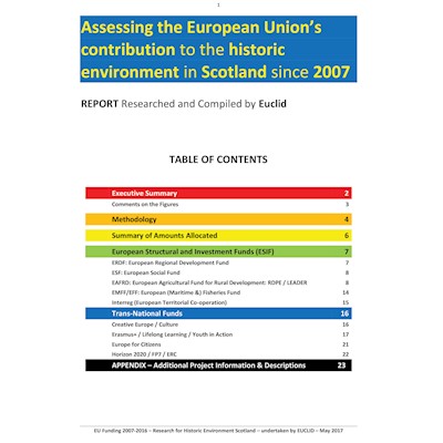 The European Union’s contribution to Scotland's historic environment