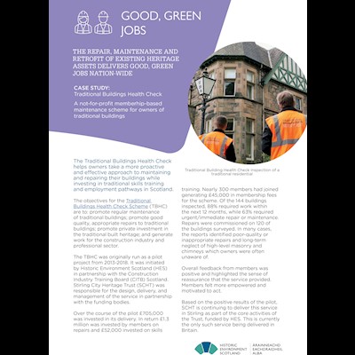 Front cover of Good, Green Jobs case study