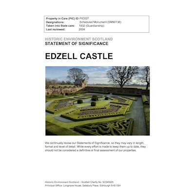 Edzell Castle - Statement of Significance