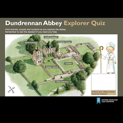 cover of dundrennan abbey explorer quiz