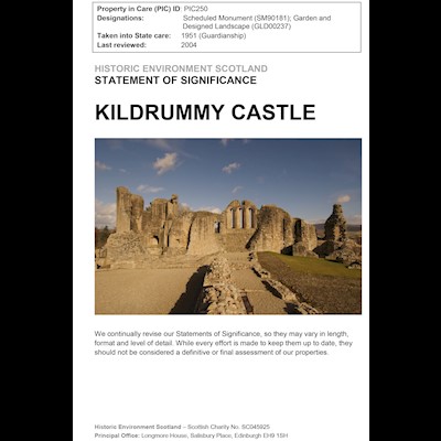 Kildrummy Castle - Statement of Significance