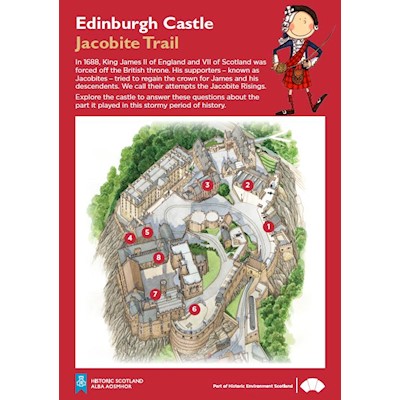 cover of edinburgh castle jacobite trail quiz