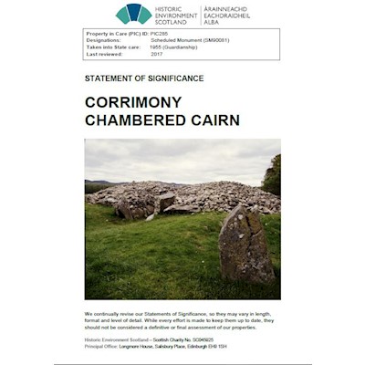 Front cover of Corrimony Chambered Cairn Statement of Significance