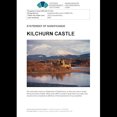 Front cover of Kilchurn Castle Statement of Significance