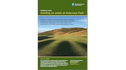 Guidance Notes for holding an event at Holyrood Park
