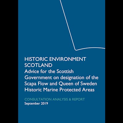 Cover of a document with the shape of a keystone.