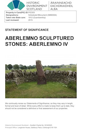 Front cover of Aberlemno Sculptured Stones: Aberlemno IV