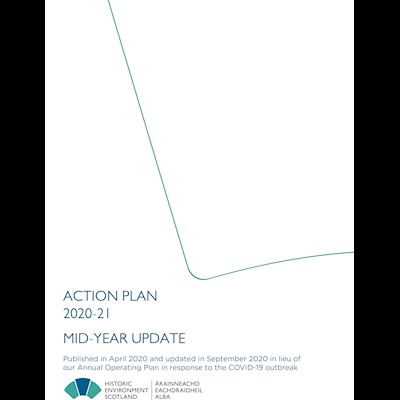Front cover of our action plan 2020-21 - mid year update